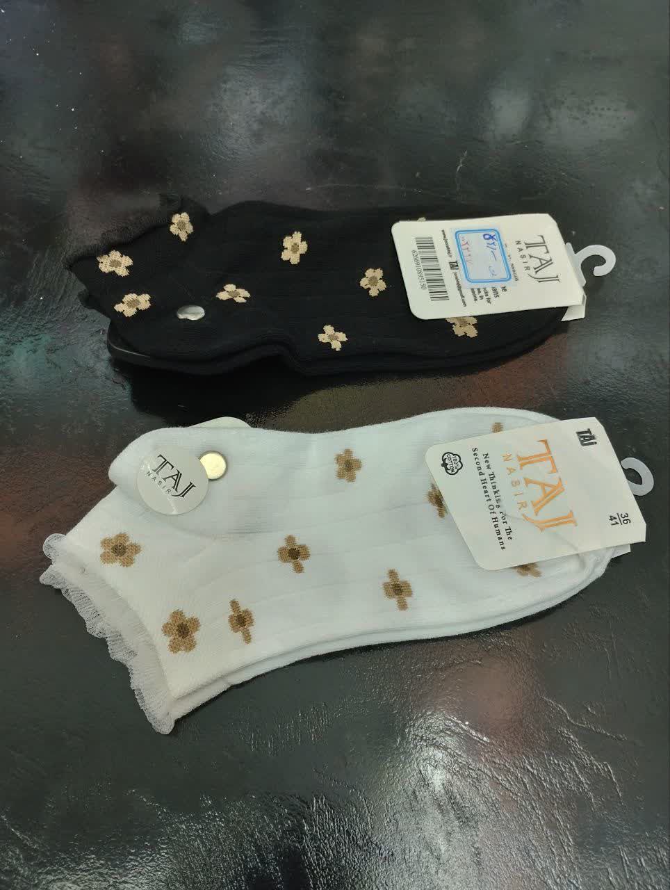 جوراب مچی زنانه رویه شیشه ای تاج