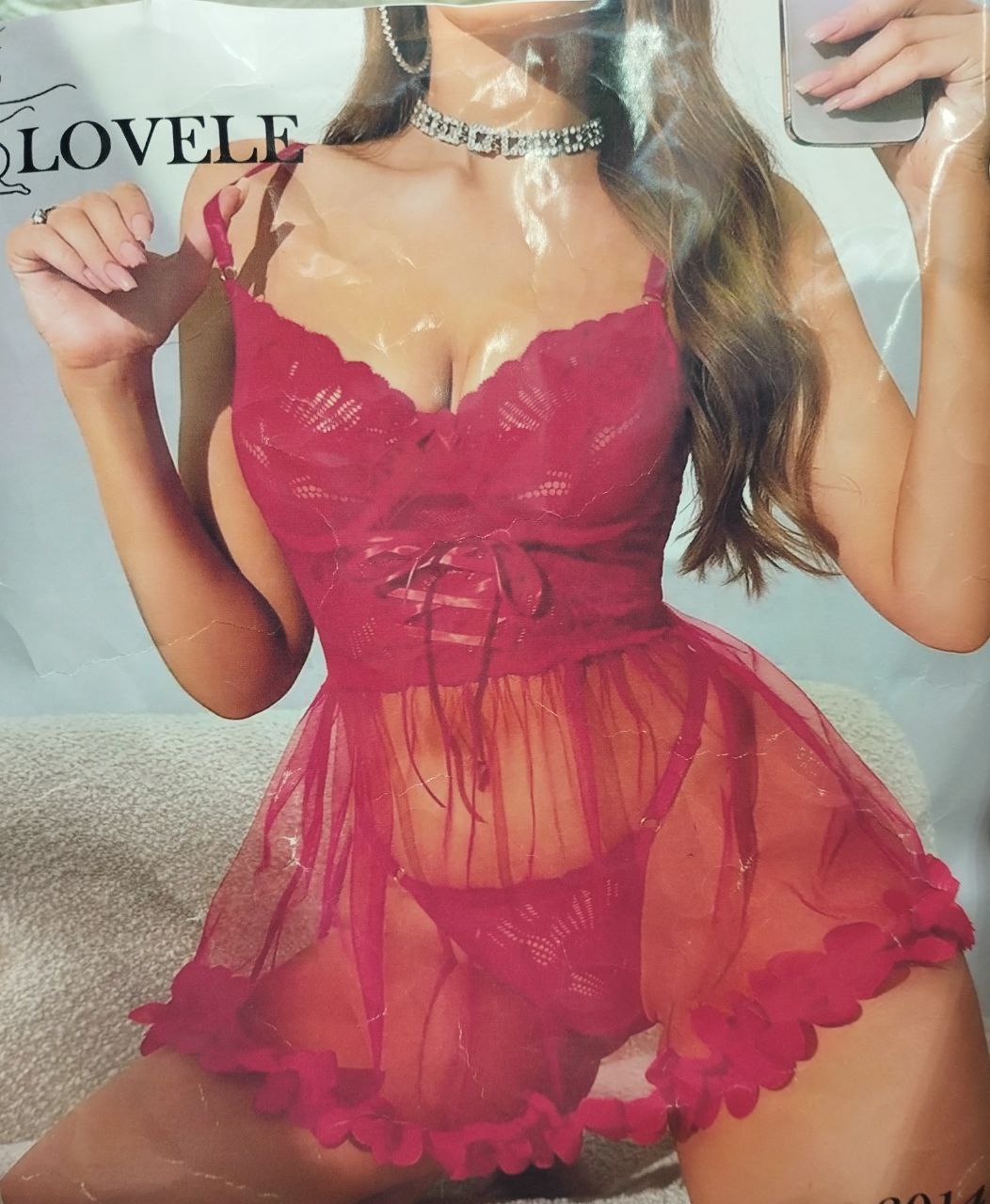 لباس خواب فنردار توری