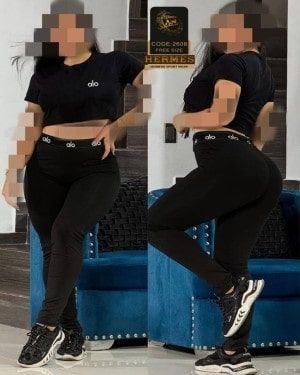 ست کراپ شلوار ورزشی alo